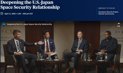このたび弊社代表が、米戦略国際問題研究所（CSIS）主催のパネルディスカッション「日米宇宙安全保障関係の深化（Deepening the…